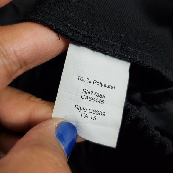 J. Crew Factory Outlet Black Jogger Zip Pockets Casual Travel Pants Size 00 - Picture 3 of 8